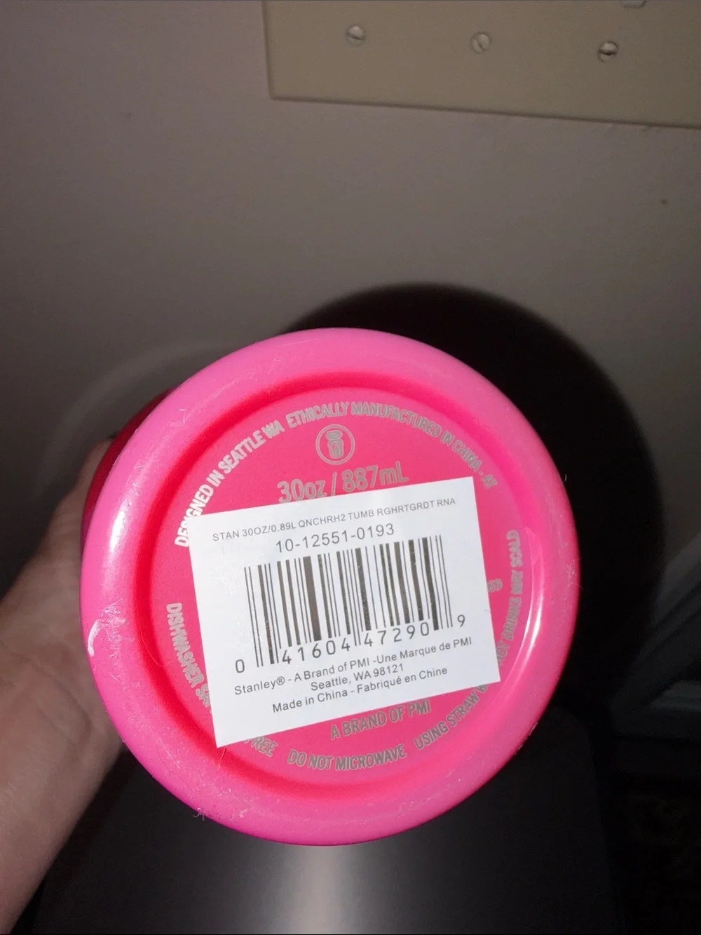 Never used Stanley Red and Pink Heart 30oz Travel Mug